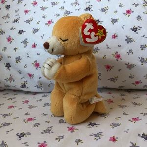 Ty Beanie Babies Rare Retired HOPE Praying Bear